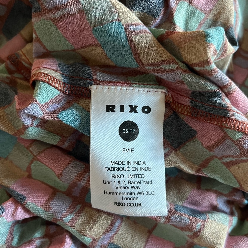 RIXO Evie Dress - Klimt Stamp Foil Dahlia - Picture 7 of 7